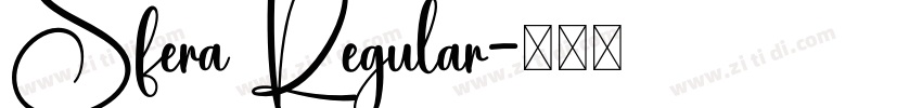 Sfera Regular字体转换